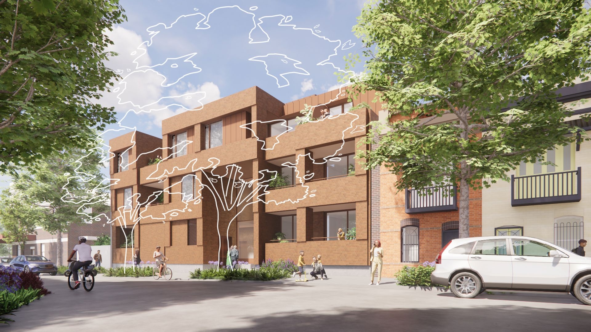 The vacant Nicholson Street site in Woolloomooloo proposed for 15 social homes.