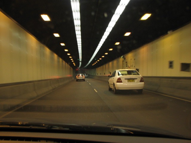 Sydney Harbour Tunnel traffic at the northern entrance, used as context for overnight closure planning.